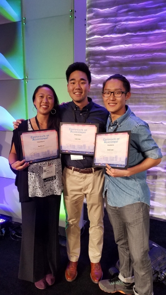 Colin Kim (MARC Scholar), Rachel Liu and David Lowe win poster awards at ABRCMS 2017